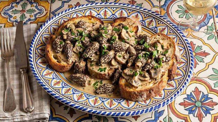 Croûte aux morilles à la crème