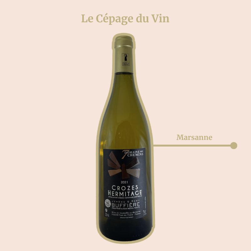 Crozes Hermitage Domaine des 7 Chemins Blanc Cépage