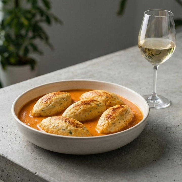 Quenelle de Brochet Lyonnaise, Sauce Nantua et ses Écrevisses