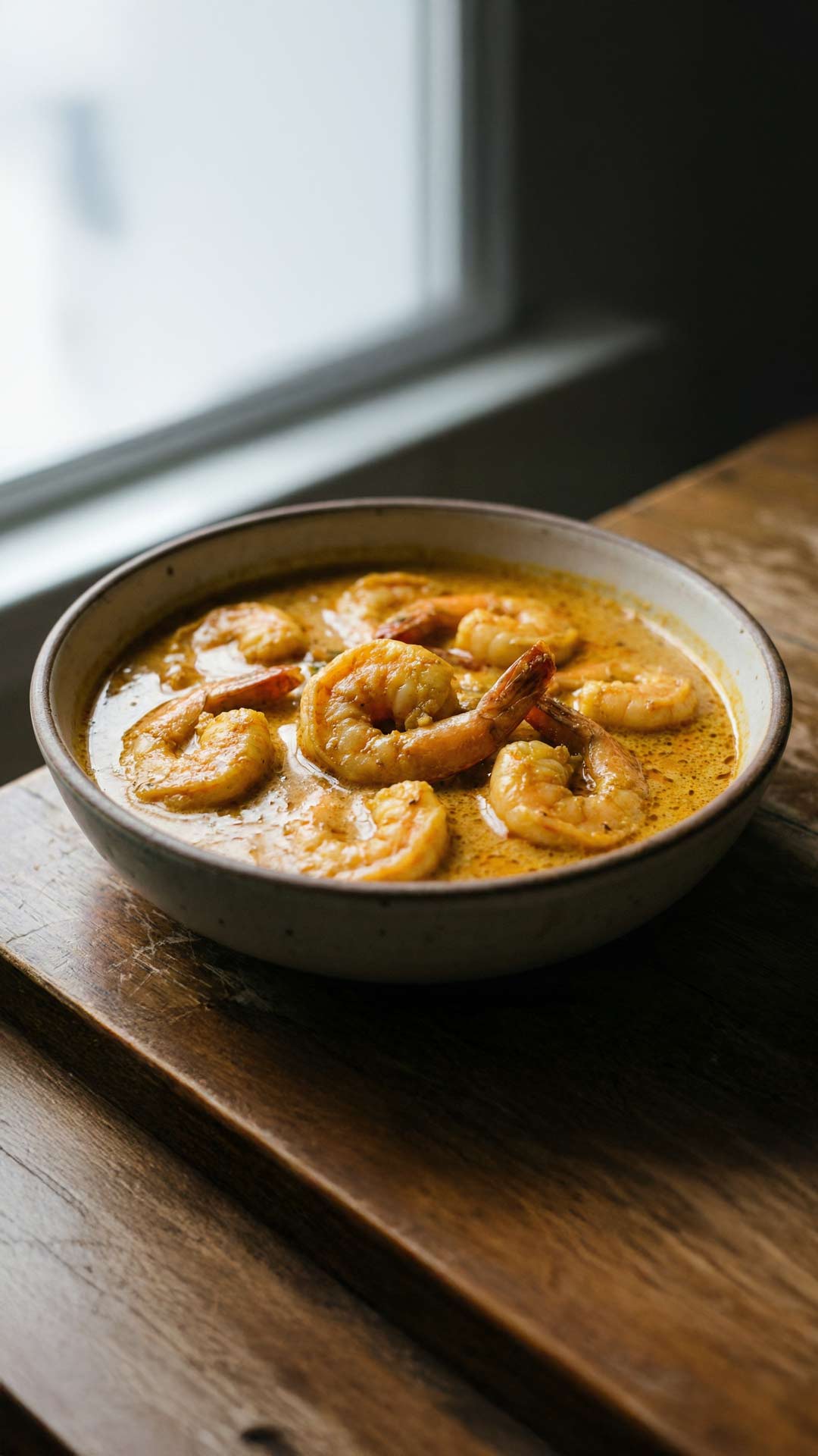 Curry de crevettes au lait de coco mobile