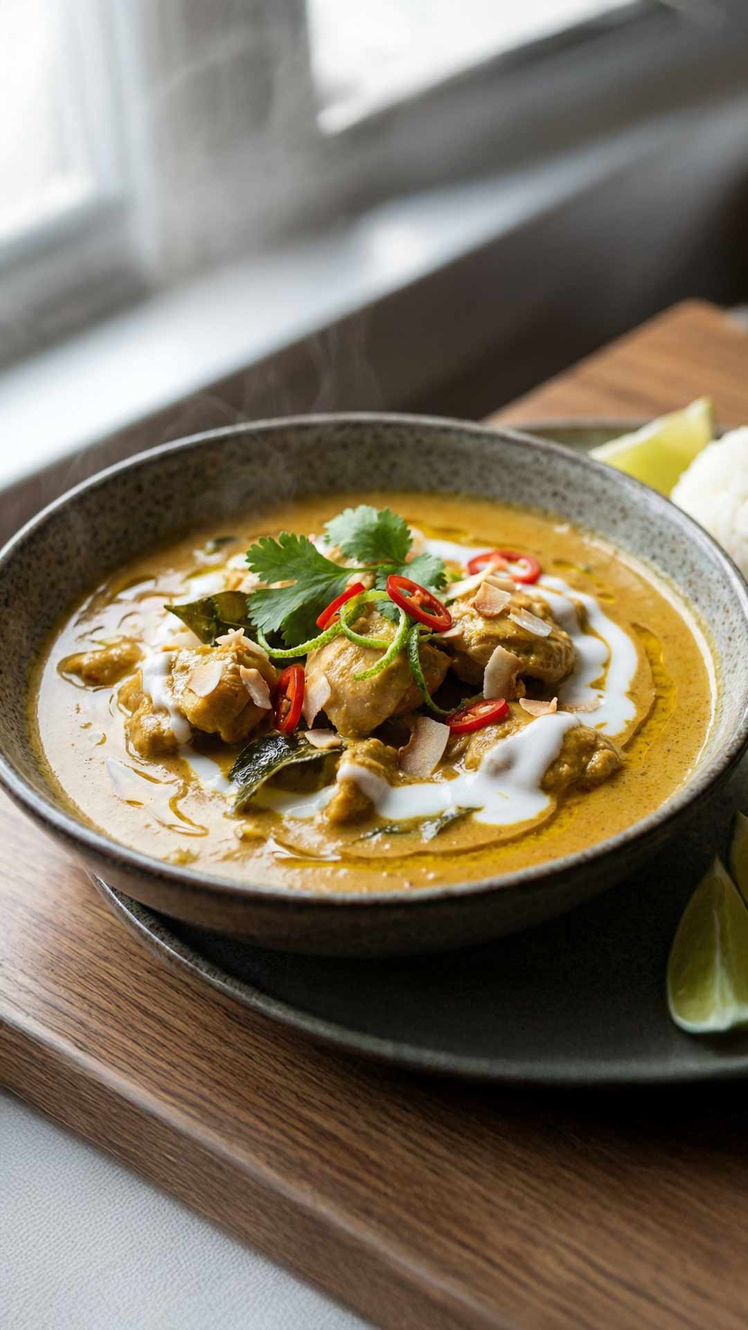 Curry de poulet au lait de coco mobile