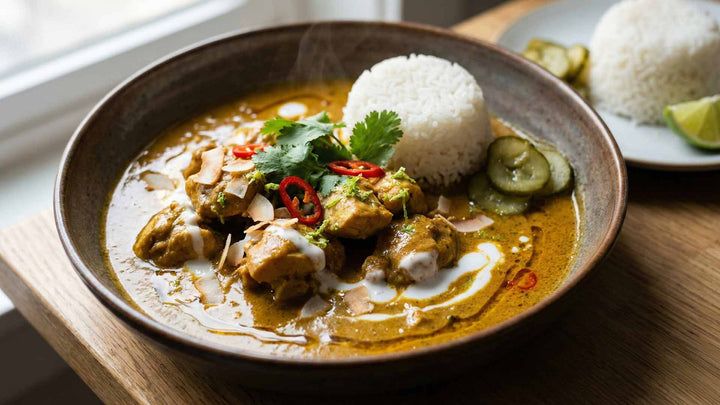 Curry de volaille au lait de coco