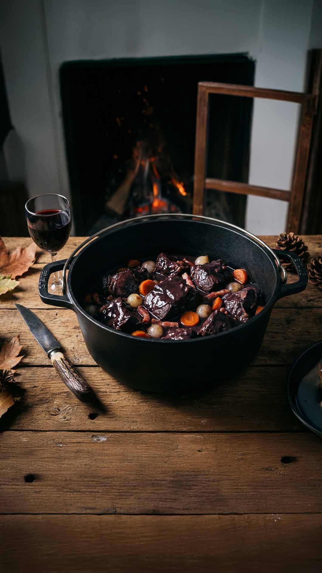 Daube de sanglier au vin rouge mobile