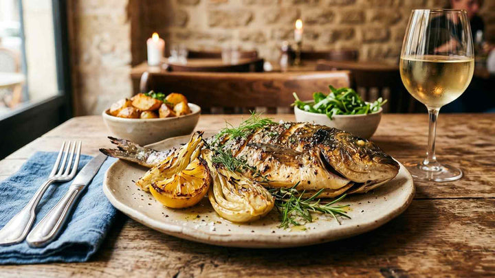Daurade grillée au fenouil et citron