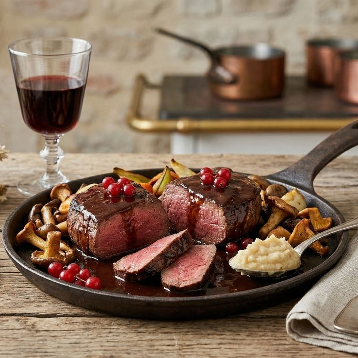 Pavé de biche sauce grand veneur