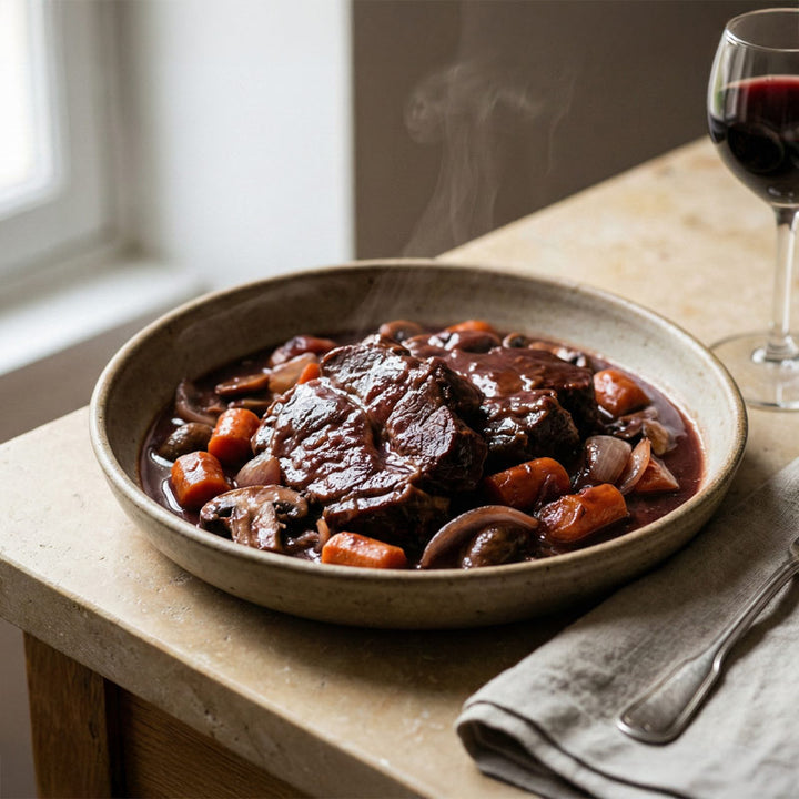 Épaule de veau au vin rouge