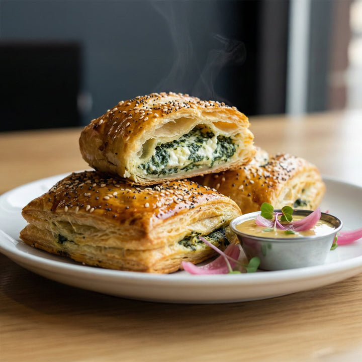 Feuilletés aux épinards et chèvre