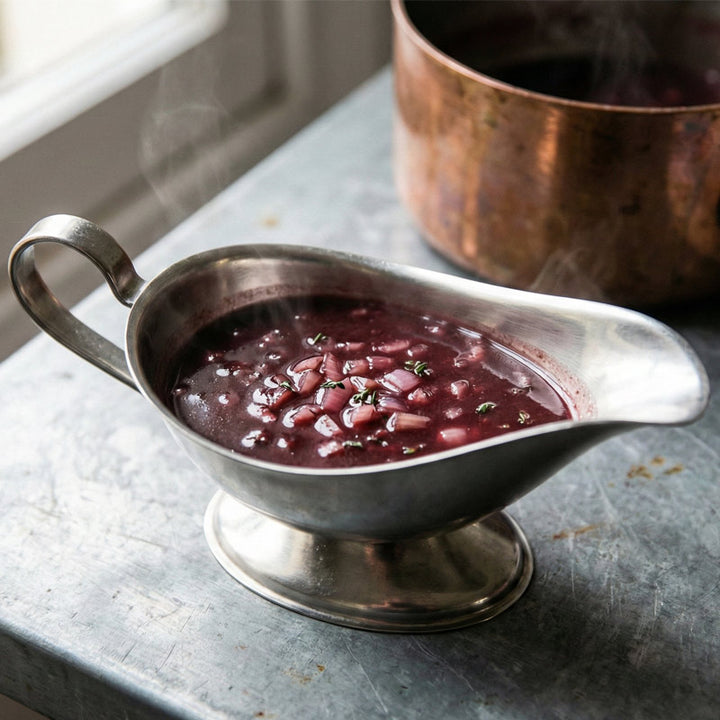 Sauce à l’échalote au vin rouge