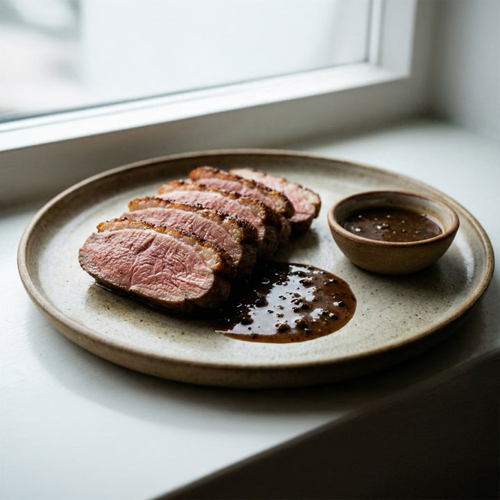 Magret de canard sauce au poivre