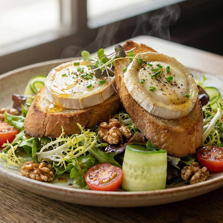 Salade de chèvre chaud