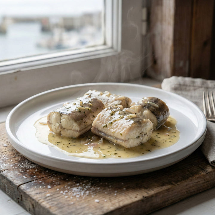 Recette de congre au vin blanc en cocotte