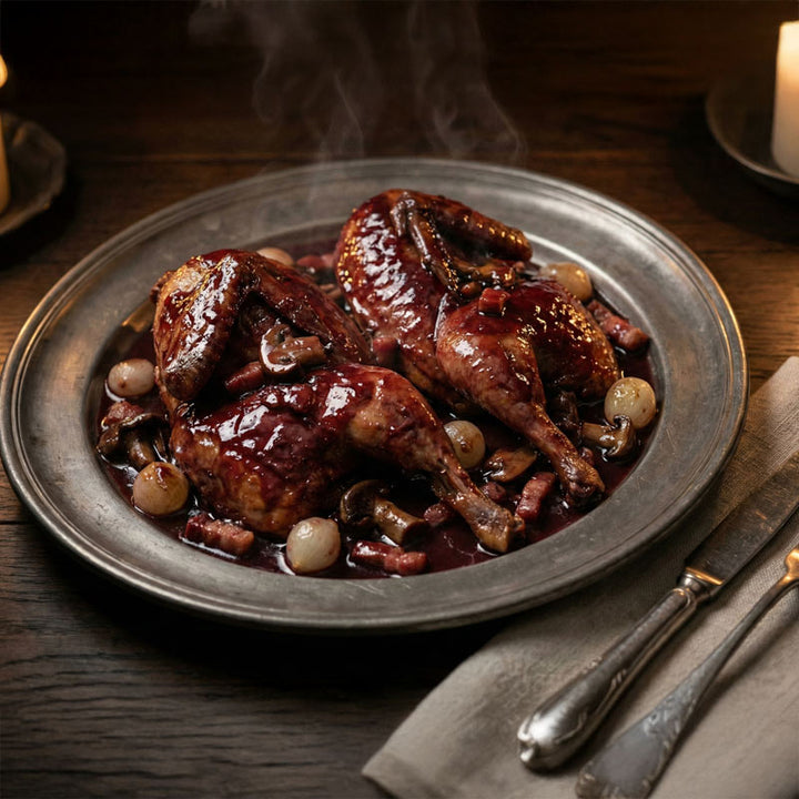 Recette de pigeons au vin