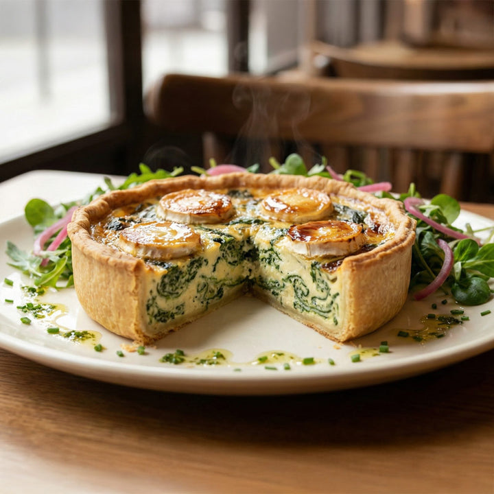 Quiche au chèvre et épinards