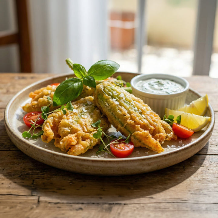 Beignets de fleurs de courgettes