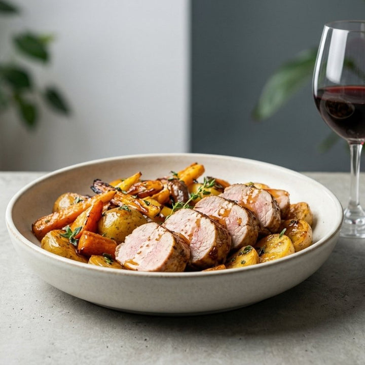 Filet mignon de cochon fermier laqué au miel d'acacia
