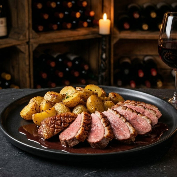 Magret de canard fermier rôti
