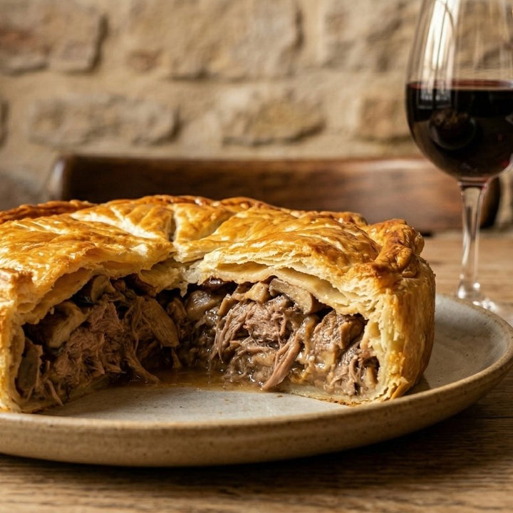 Tourte de canard confit aux cèpes