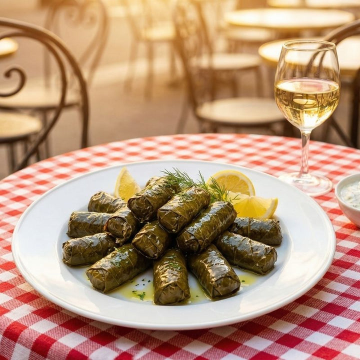 Dolmas aux feuilles de vigne farcies au riz parfumé