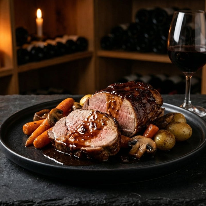 Le quasi de veau fermier laqué au jus de braisage