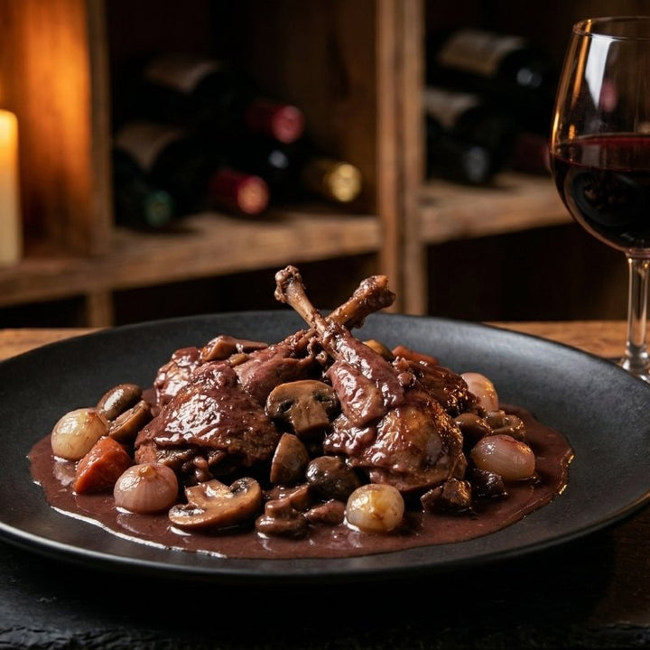 Pigeon de chasse en salmis au vin du Languedoc
