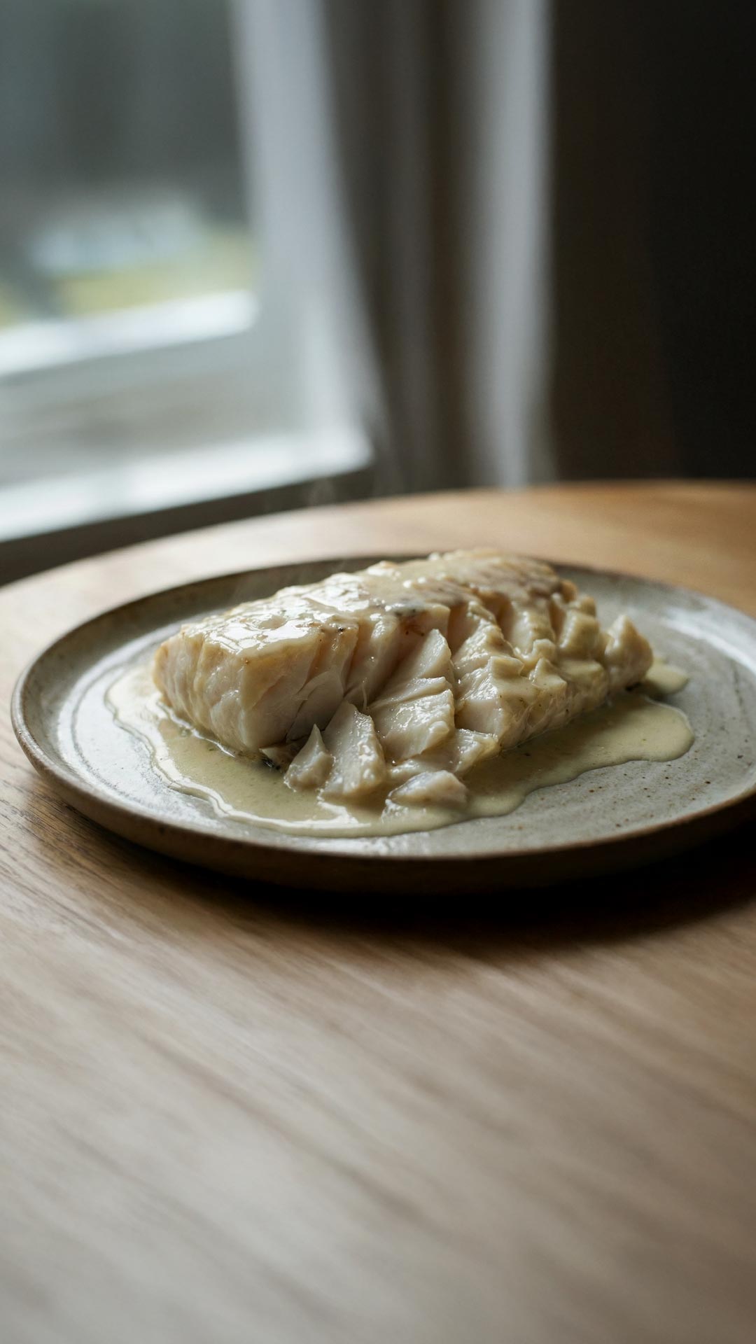 Dos de Cabillaud au Four Vin Blanc et Crème Fraîche mobile
