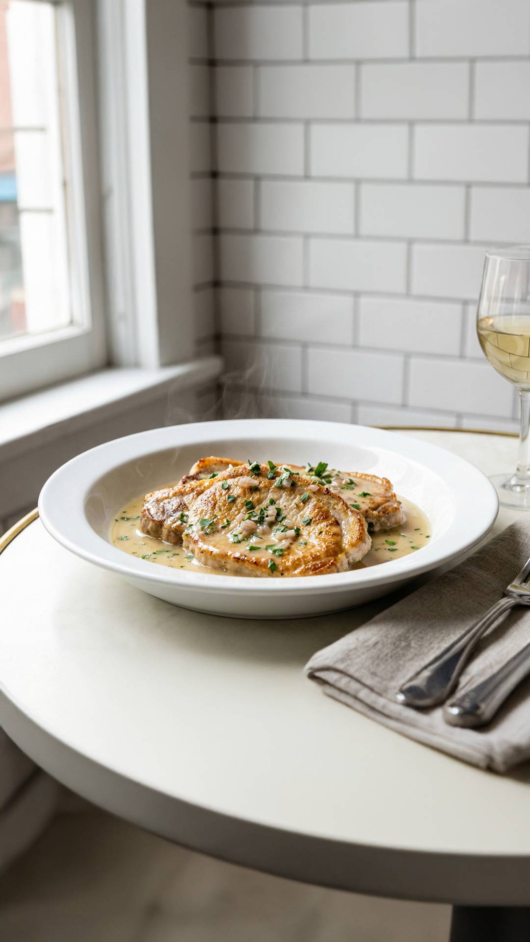 Escalope de Porc au Vin Blanc mobile