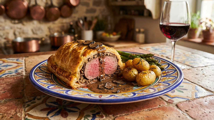 Filet de bœuf en croûte, sauce aux truffes