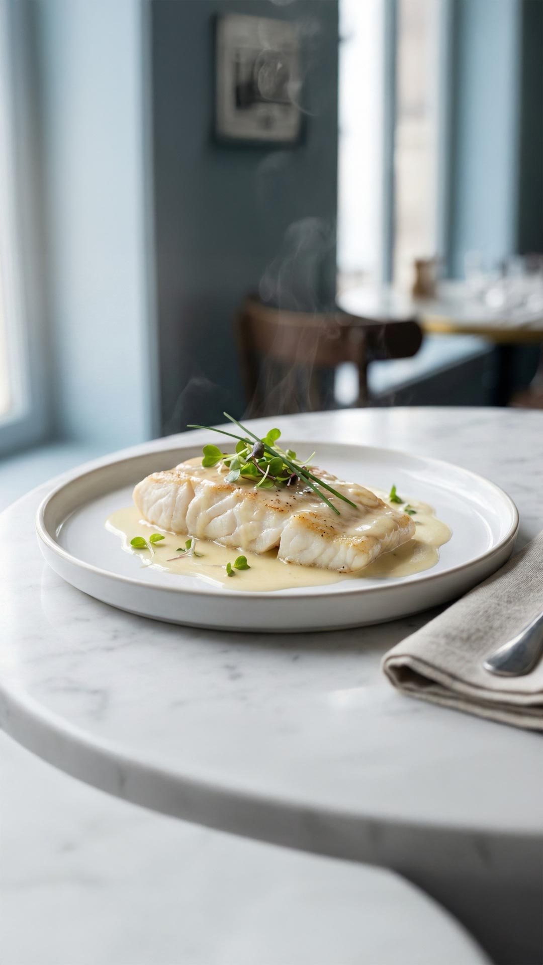 Filet de lieu noir sauce vin blanc mobile