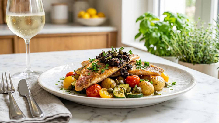 Filets de rouget à la tapenade