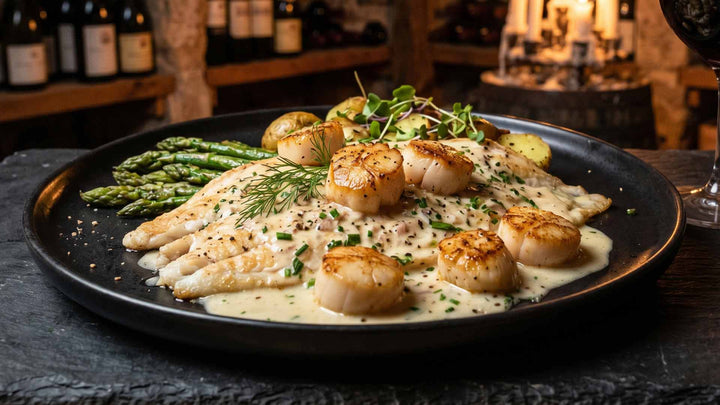 Filets de sole aux noix de Saint-Jacques