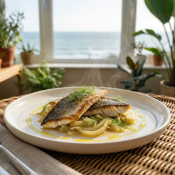 Recette de filets de daurade au vin blanc et fenouil