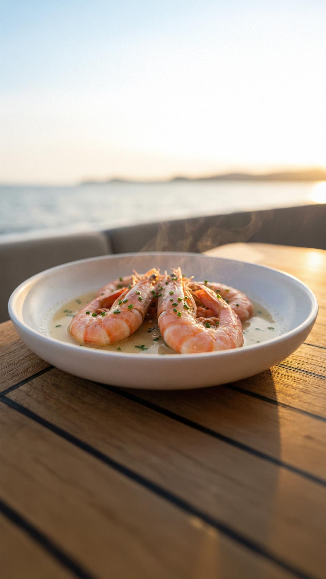 Gambas au vin blanc mobile