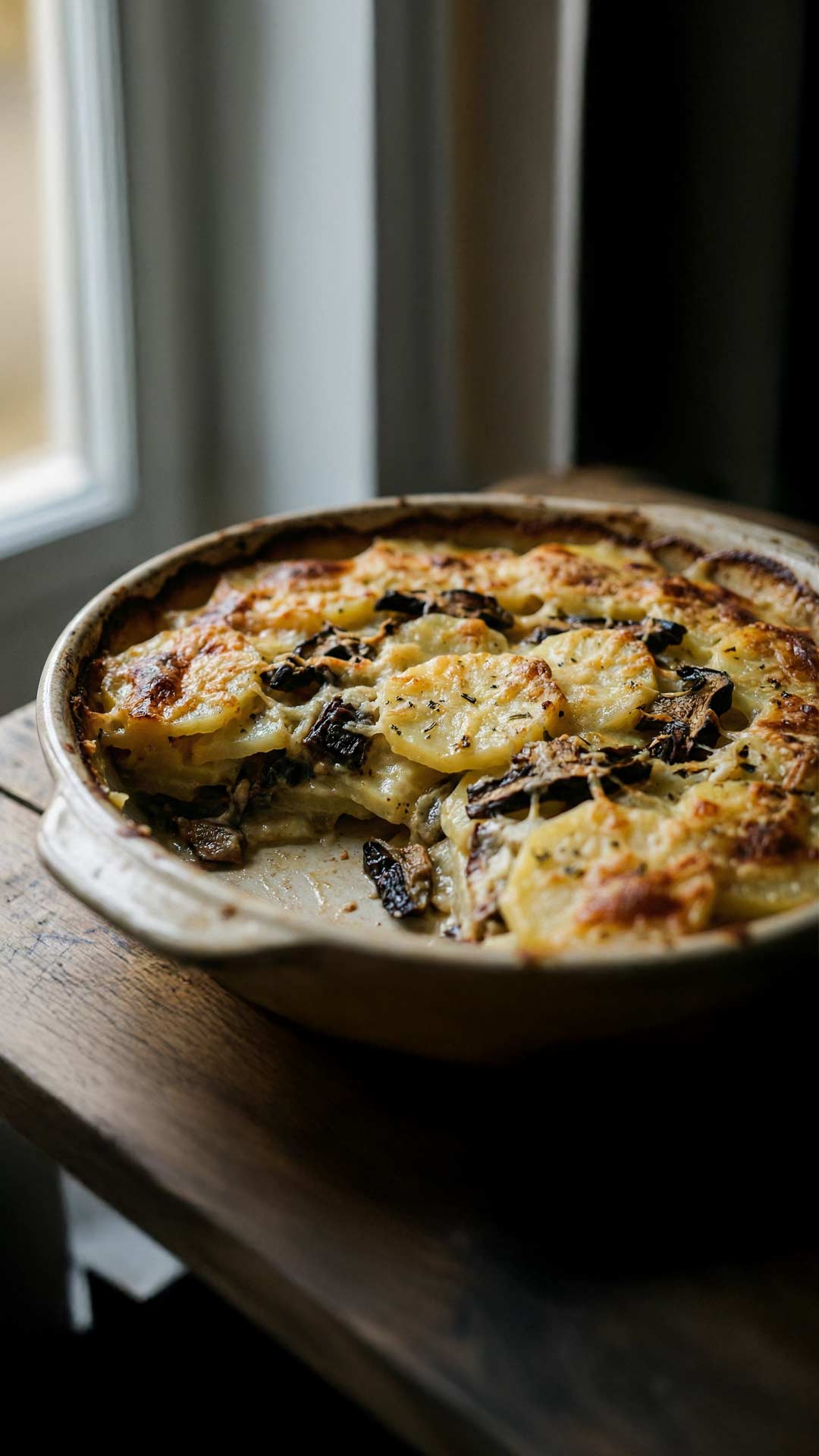 Gratin de pommes de terre aux cèpes séchés​ mobile