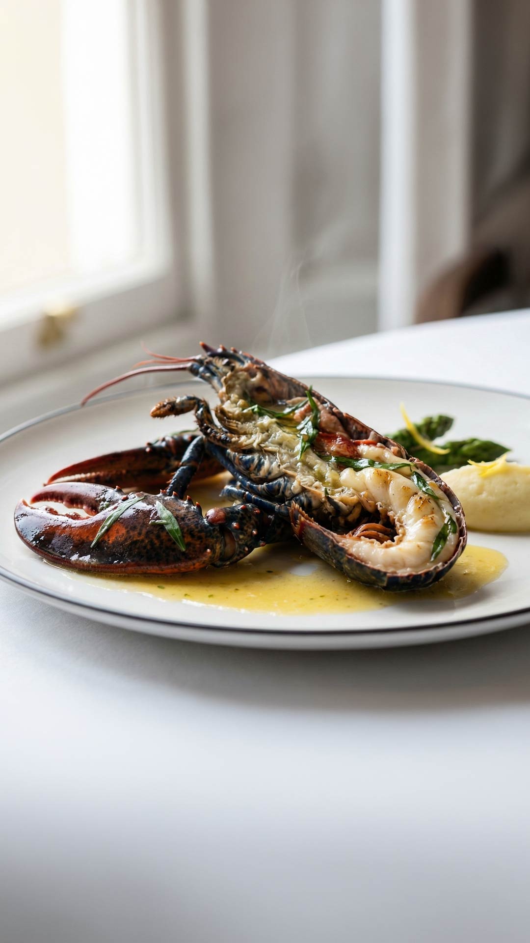 Homard bleu rôti mobile