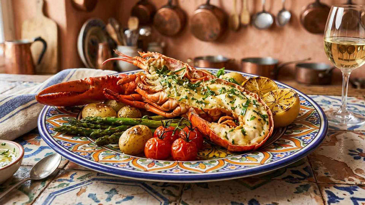 Homard rôti au beurre d'estragon