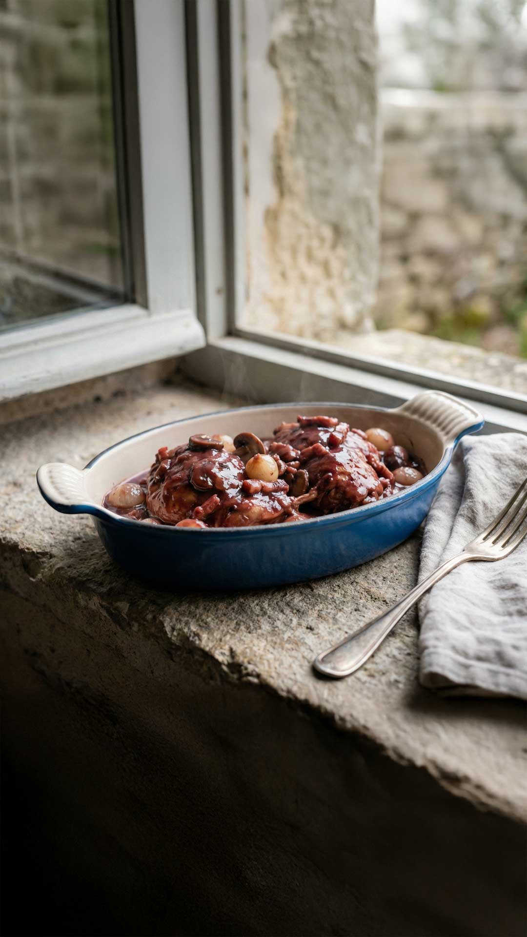 Lapin au vin rouge mobile