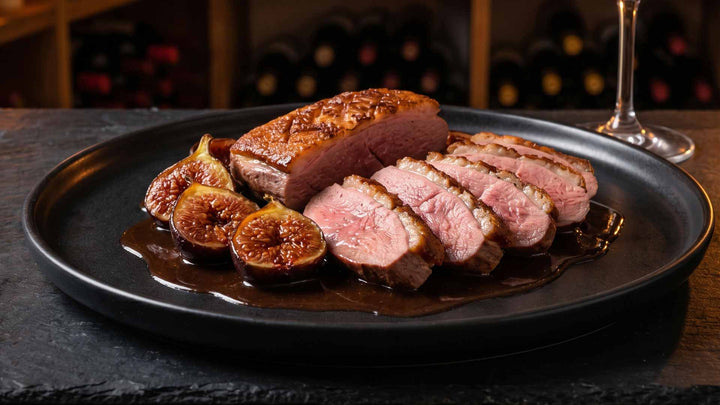 Magret de canard rôti aux figues