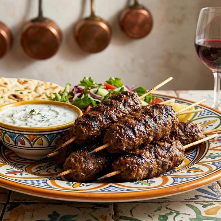 Kefta d'agneau grillé aux épices orientales