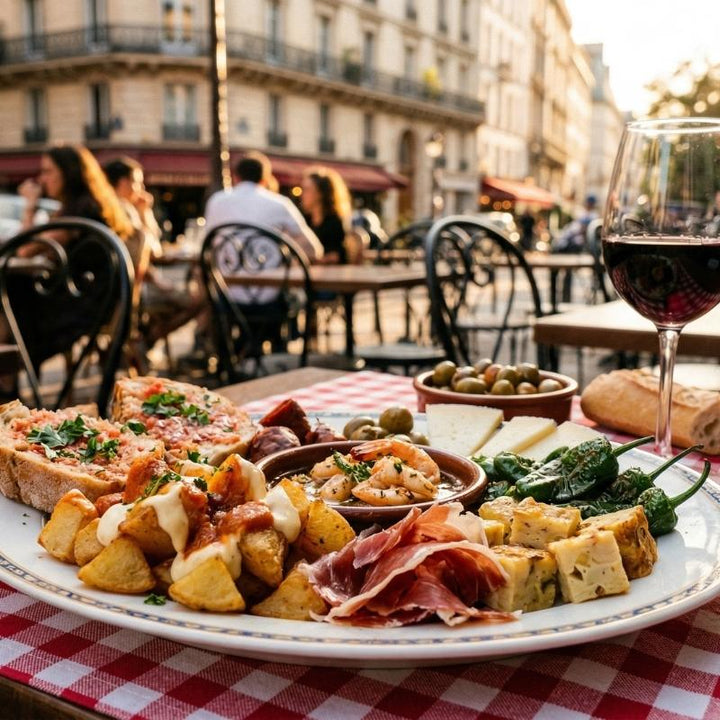 Tapas espagnoles variées à partager entre amis