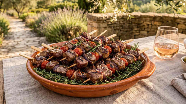 Mini-brochettes de magret de canard à l'apéro