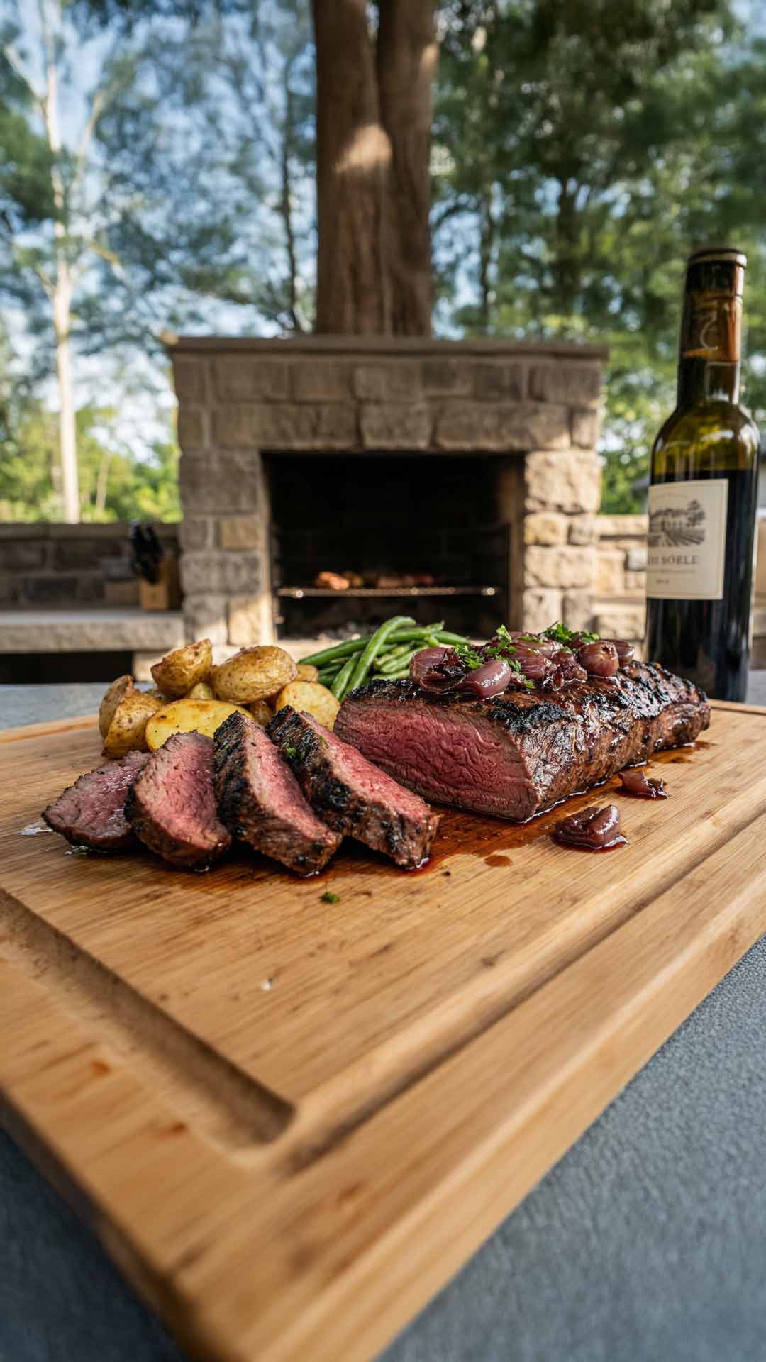 Onglet de boeuf mariné mobile
