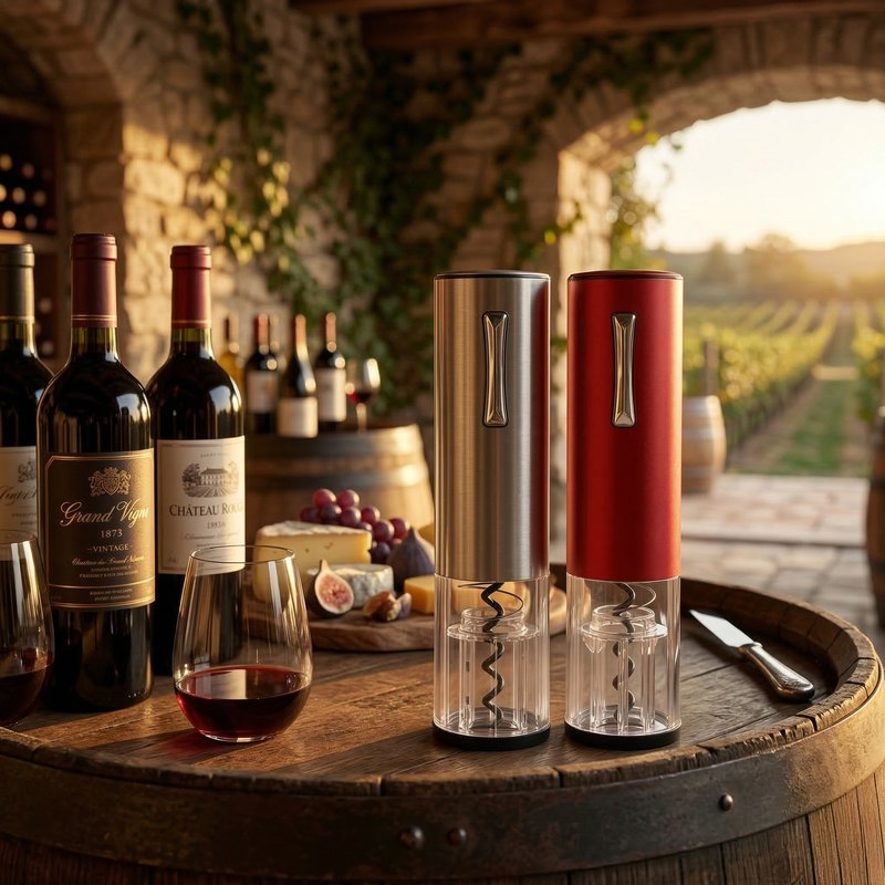 Ouvre bouteille electrique rechargeable décor