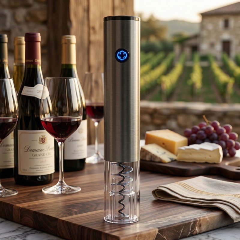 Ouvre bouteille electrique décor