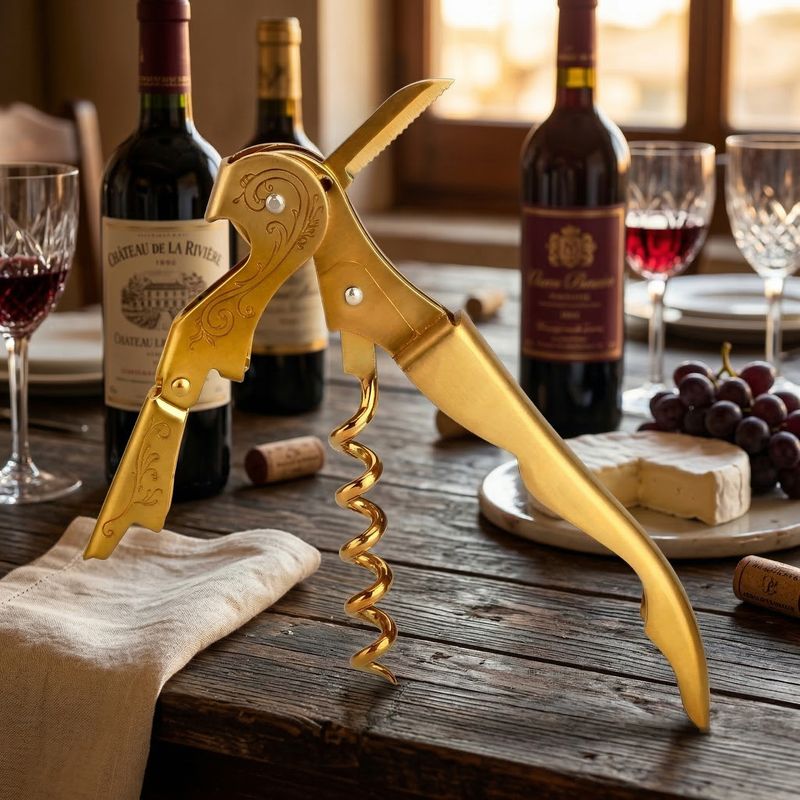 Ouvre bouteille tire bouchon décor