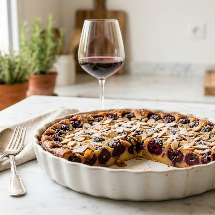 Clafoutis aux cerises noires et amandes