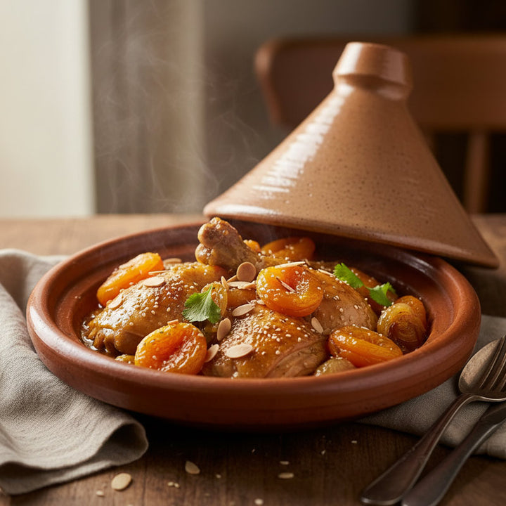 Tajine de poulet aux abricots