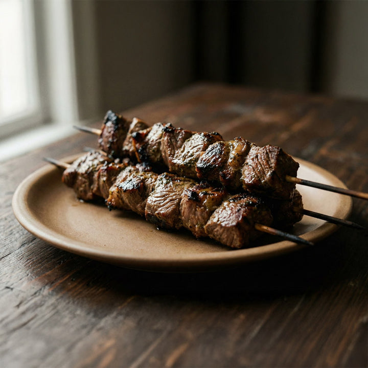 Brochette d'agneau mariné