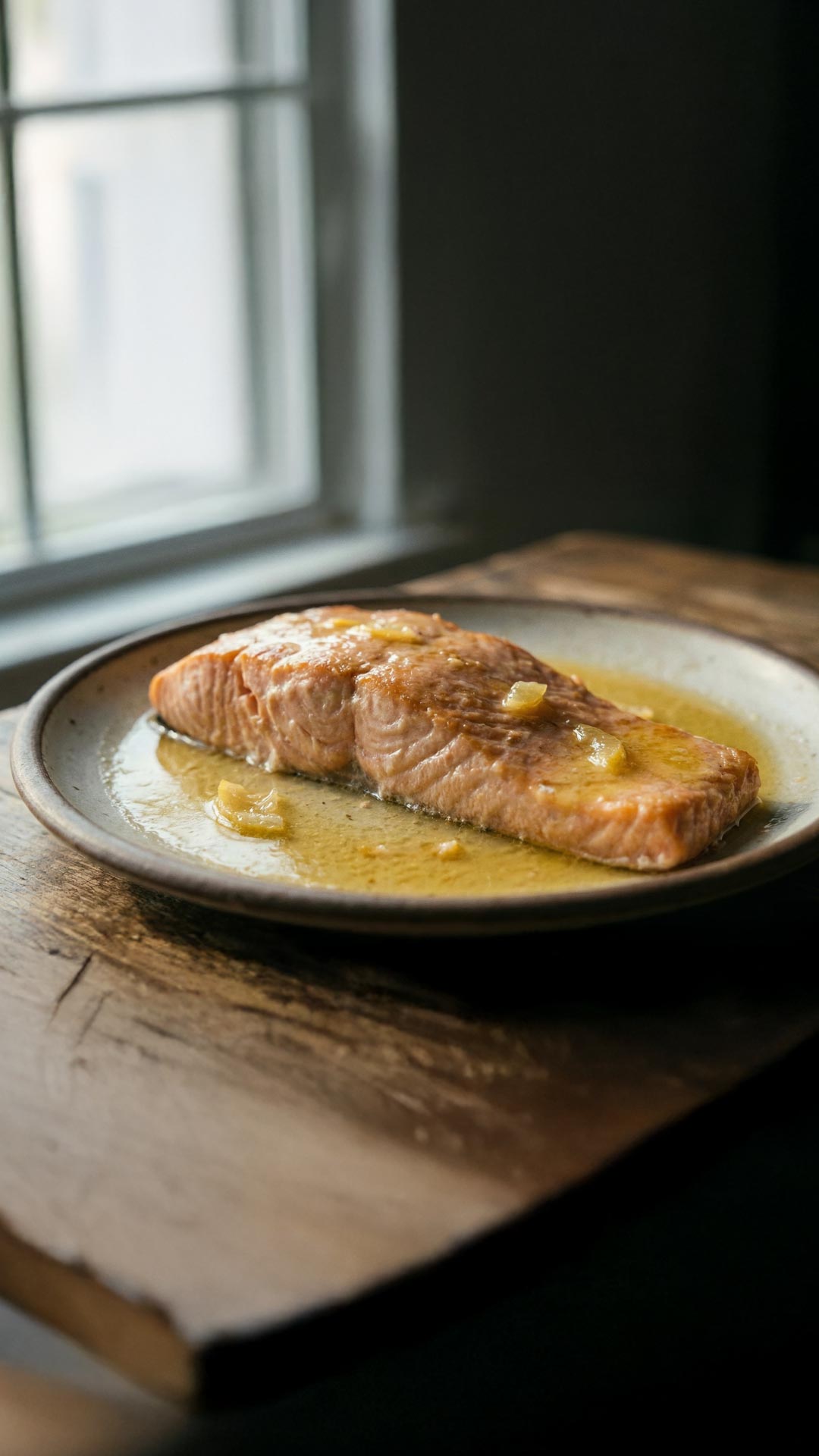 Pavé de saumon au four sauce beurre citron mobile