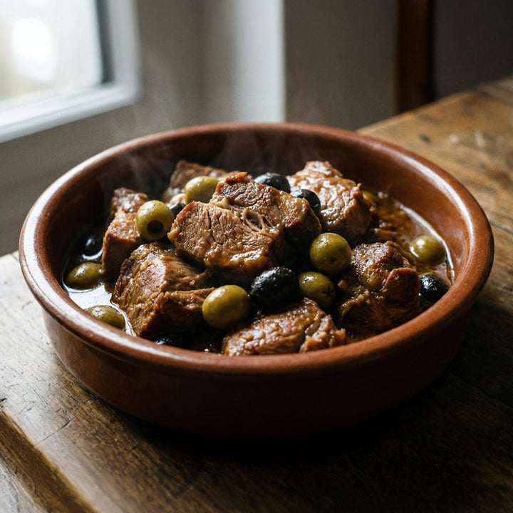 Sauté de porc aux olives