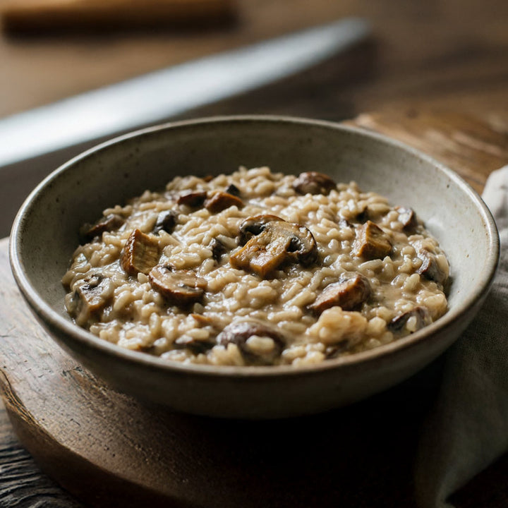 Risotto crémeux aux champignons